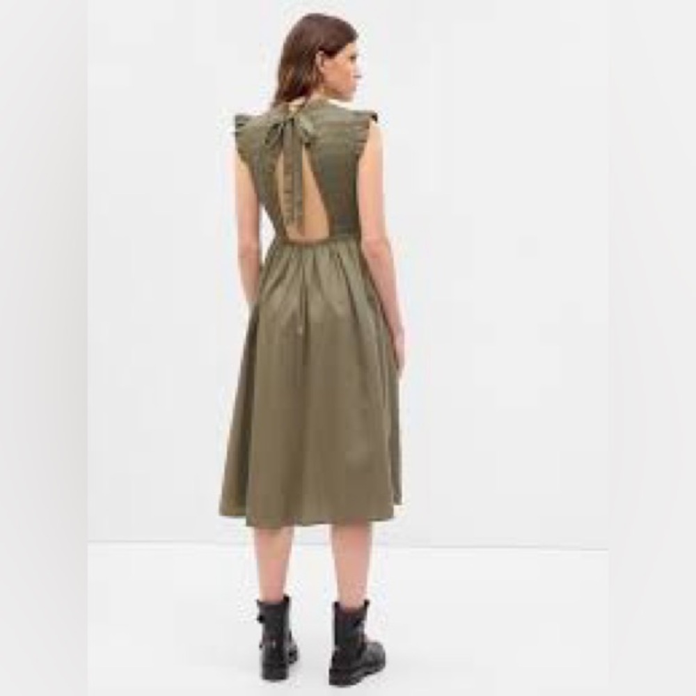 GAP open back smocked midi dress